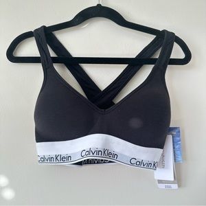NWT Calvin Klein logo bralette